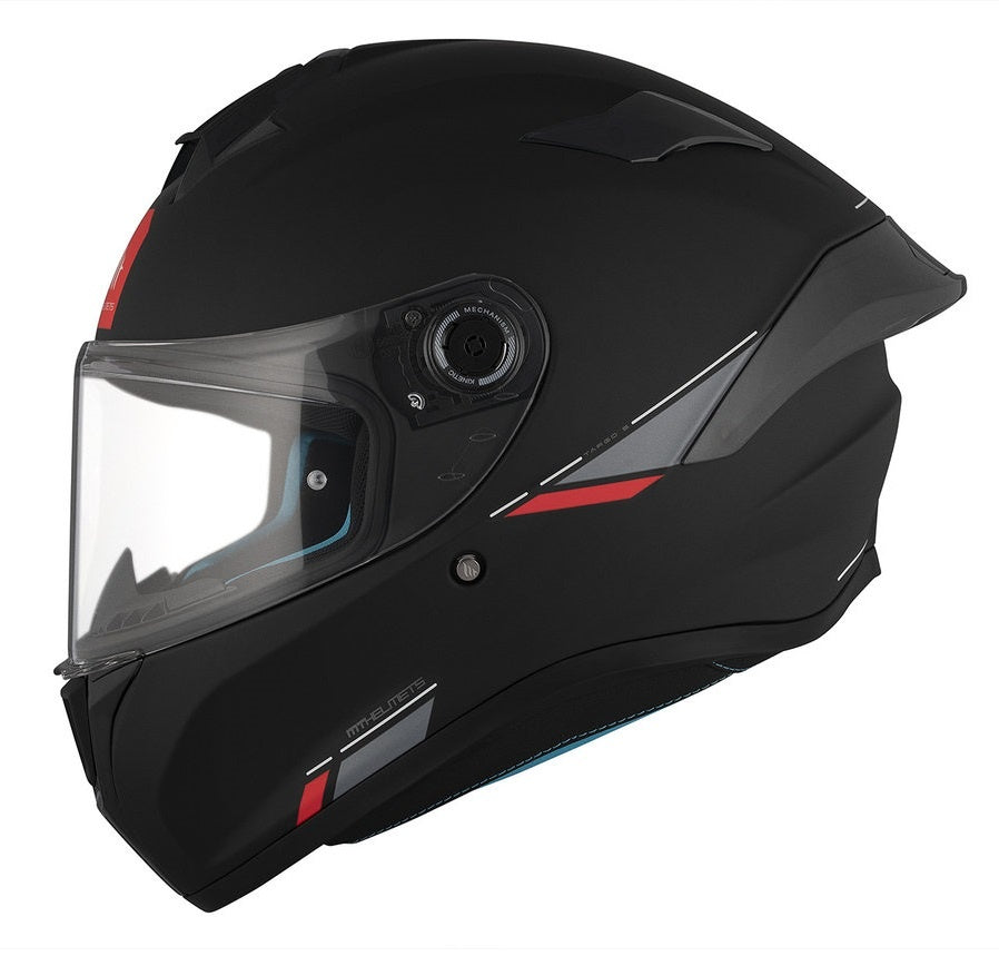 Casca integrala MT Targo S A1 negru mat - omologare noua ECE 22.06 - tip viziera: MT-V-14B