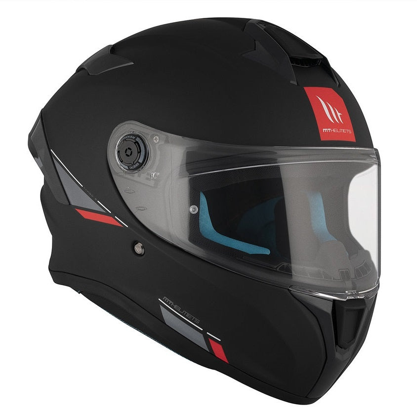 Casca integrala MT Targo S A1 negru mat - omologare noua ECE 22.06 - tip viziera: MT-V-14B