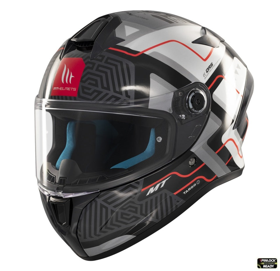 Casca integrala MT Targo S Brik C0 gri lucios - omologare noua ECE 22.06 - tip viziera: MT-V-14B