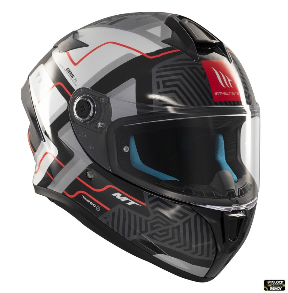 Casca integrala MT Targo S Brik C0 gri lucios - omologare noua ECE 22.06 - tip viziera: MT-V-14B