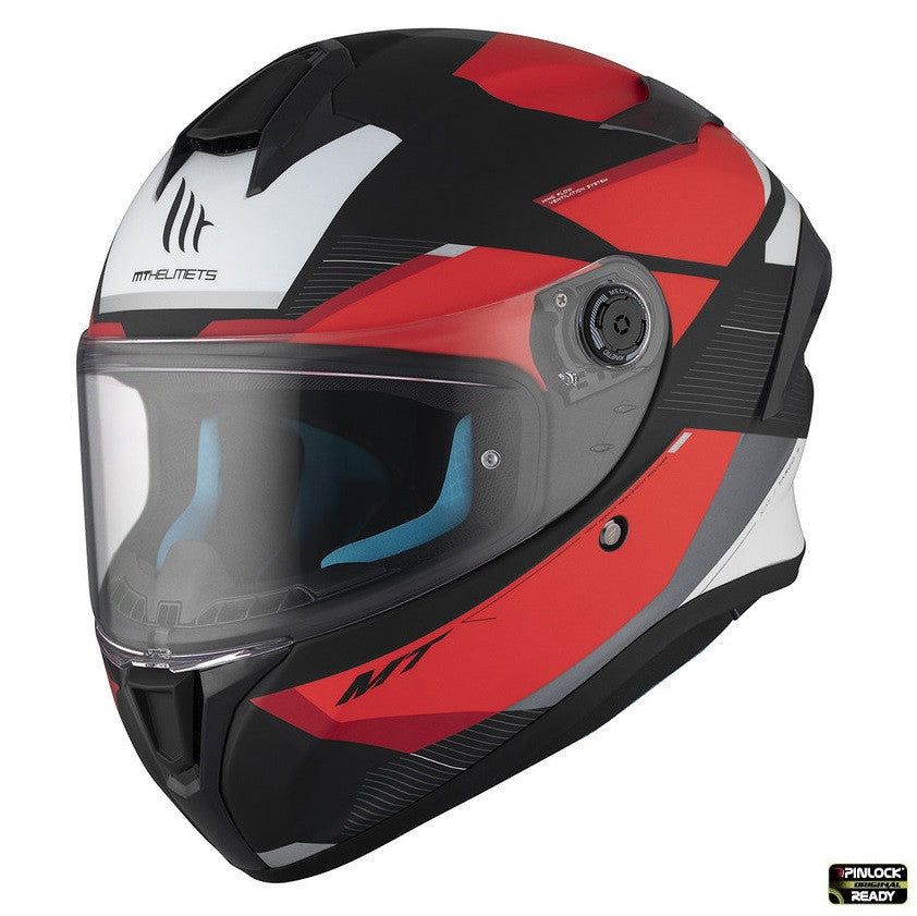 Casca integrala MT Targo S Kay B5 rosu mat - omologare noua ECE 22.06 - tip viziera: MT-V-14B