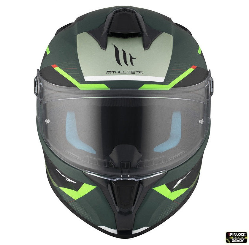 Casca integrala MT Targo S Kay C6 verde mat - omologare noua ECE 22.06 - tip viziera: MT-V-14B