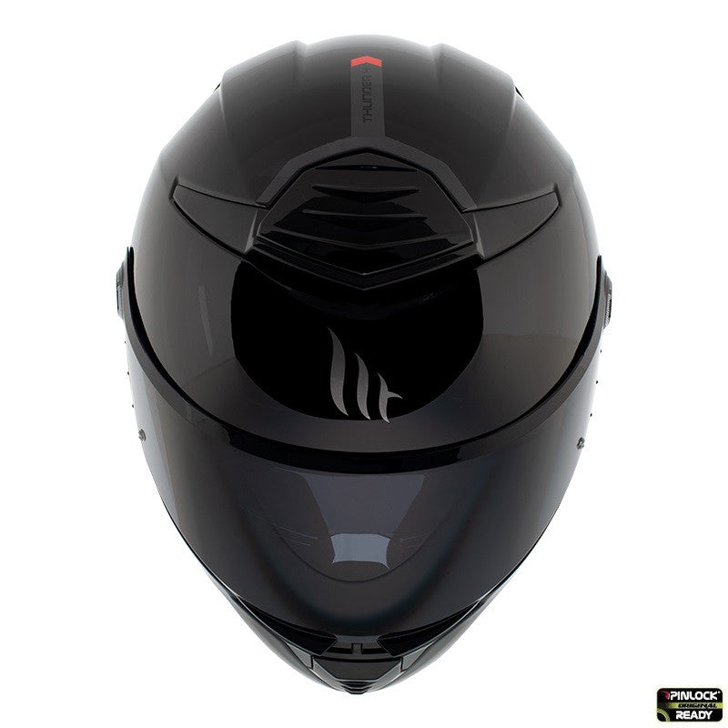 Casca integrala MT Thunder 4 SV A1 negru lucios (ochelari soare integrati) - tip viziera MT-V-28B
