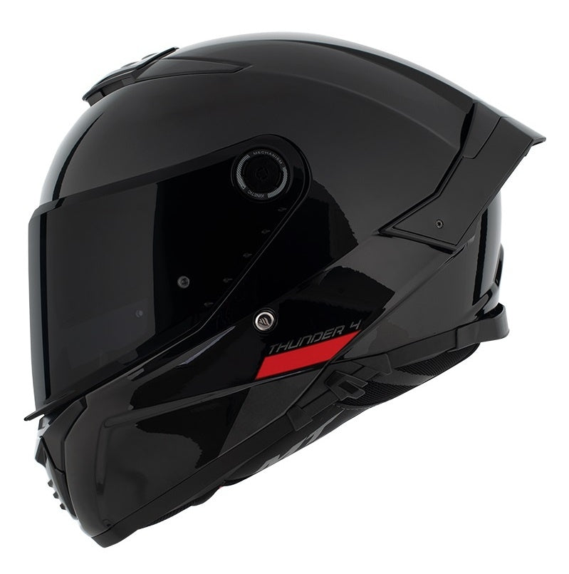 Casca integrala MT Thunder 4 SV A1 negru lucios (ochelari soare integrati) - tip viziera MT-V-28B