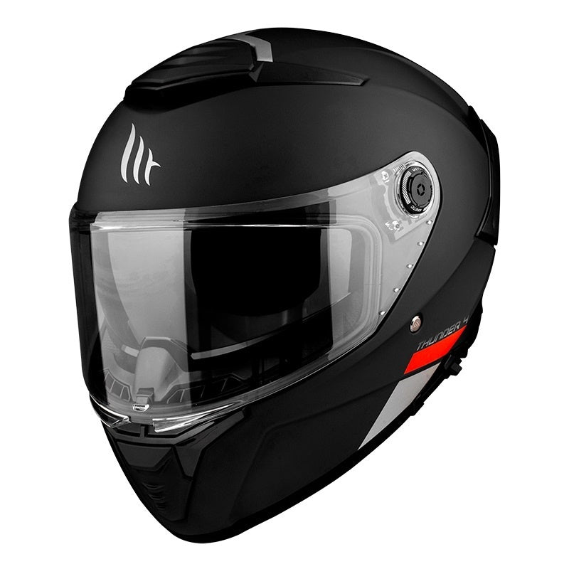 Casca integrala MT Thunder 4 SV A1 negru mat (ochelari soare integrati) - tip viziera MT-V-28B