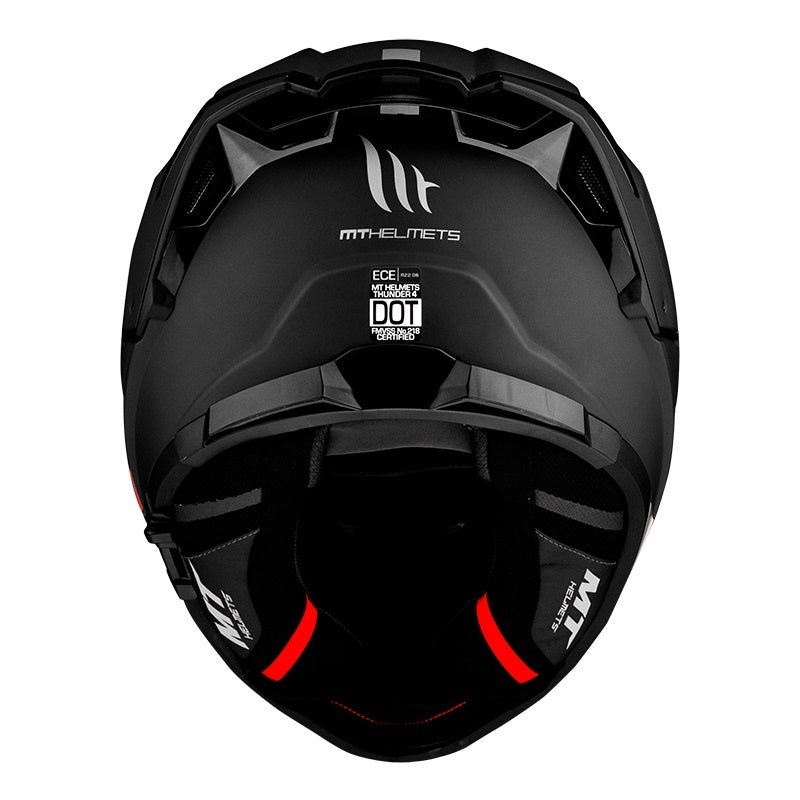 Casca integrala MT Thunder 4 SV A1 negru mat (ochelari soare integrati) - tip viziera MT-V-28B