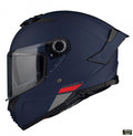 Casca integrala MT Thunder 4 SV A7 albastru mat (ochelari soare integrati) - tip viziera MT-V-28B