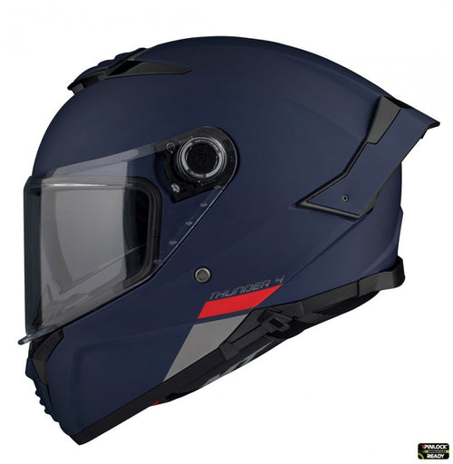 Casca integrala MT Thunder 4 SV A7 albastru mat (ochelari soare integrati) - tip viziera MT-V-28B