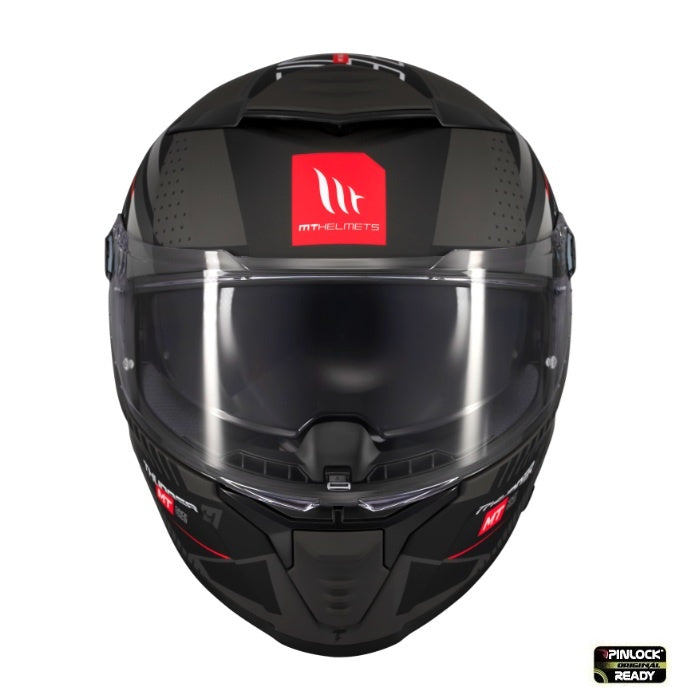Casca integrala MT Thunder 4 SV Luminence D1 negru/gri mat (ochelari soare integrati) - tip viziera: MT-V-28B