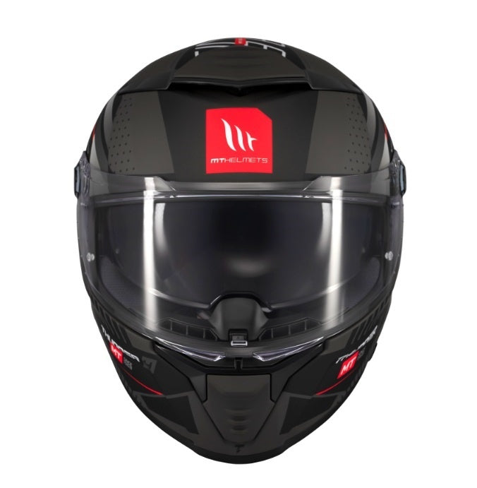 Casca integrala MT Thunder 4 SV Luminence D1 negru/gri mat (ochelari soare integrati) - tip viziera: MT-V-28B