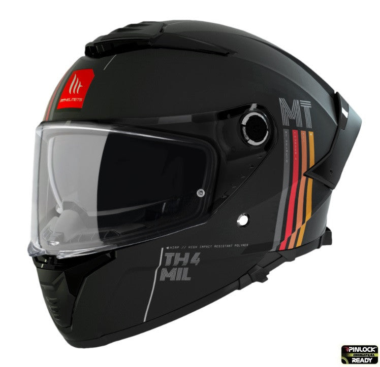 Casca integrala MT Thunder 4 SV MIL A11 negru mat (ochelari soare integrati) - tip viziera MT-V-28B