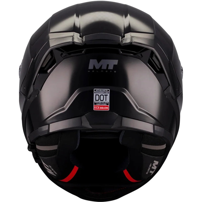 Casca integrala MT Thunder 4 SV Pure A1 negru lucios (ochelari soare integrati)