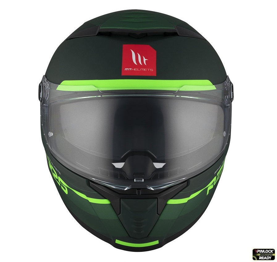 Casca integrala MT Thunder 4 SV R25 C6 Verde Mat (ochelari soare integrati)