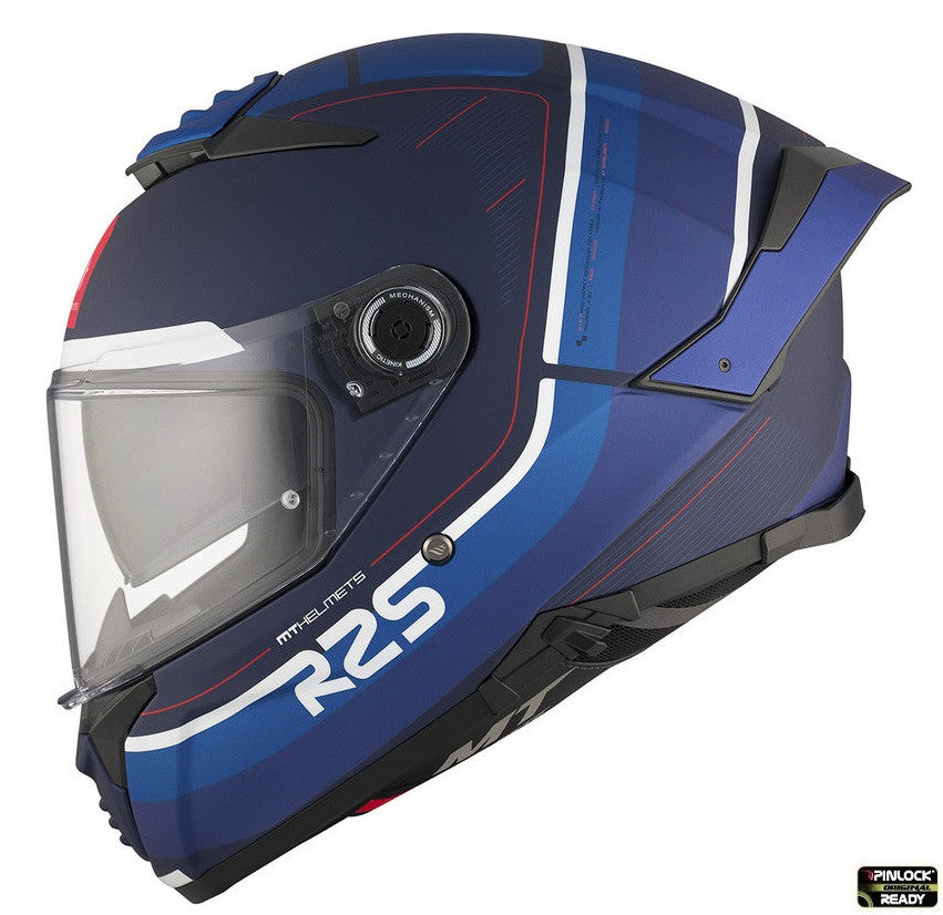 Casca integrala MT Thunder 4 SV R25 C7 albastru mat (ochelari soare integrati)