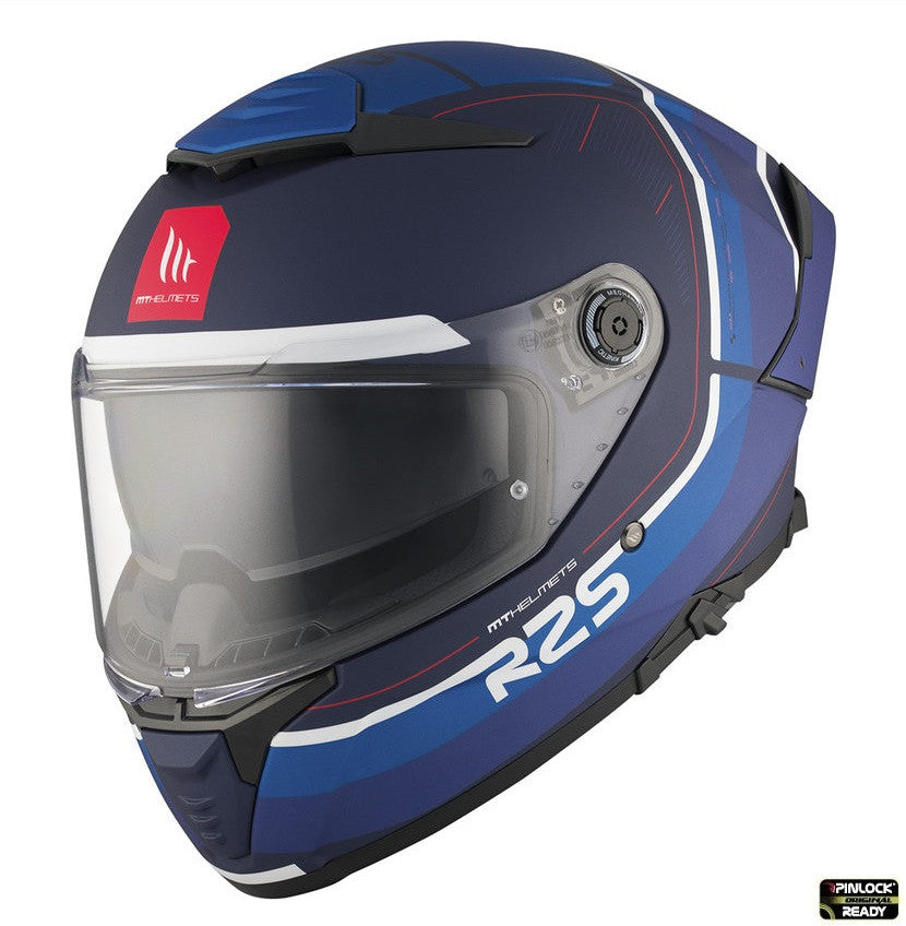 Casca integrala MT Thunder 4 SV R25 C7 albastru mat (ochelari soare integrati)