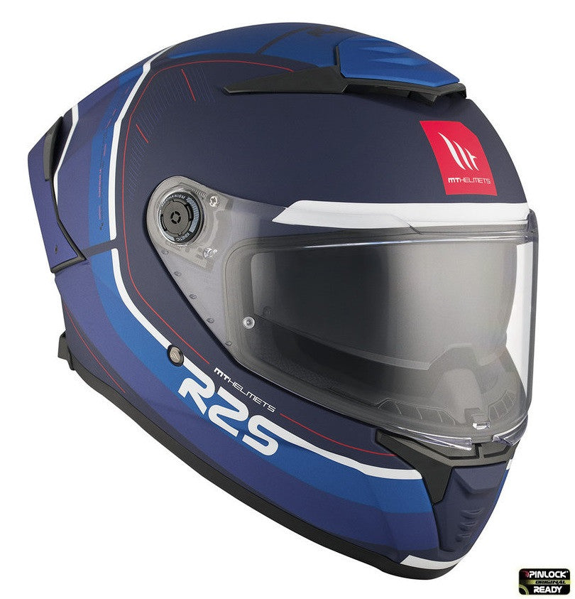 Casca integrala MT Thunder 4 SV R25 C7 albastru mat (ochelari soare integrati)
