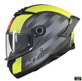 Casca integrala MT Thunder 4 SV Treads D3 galben fluor mat (ochelari soare integrati)