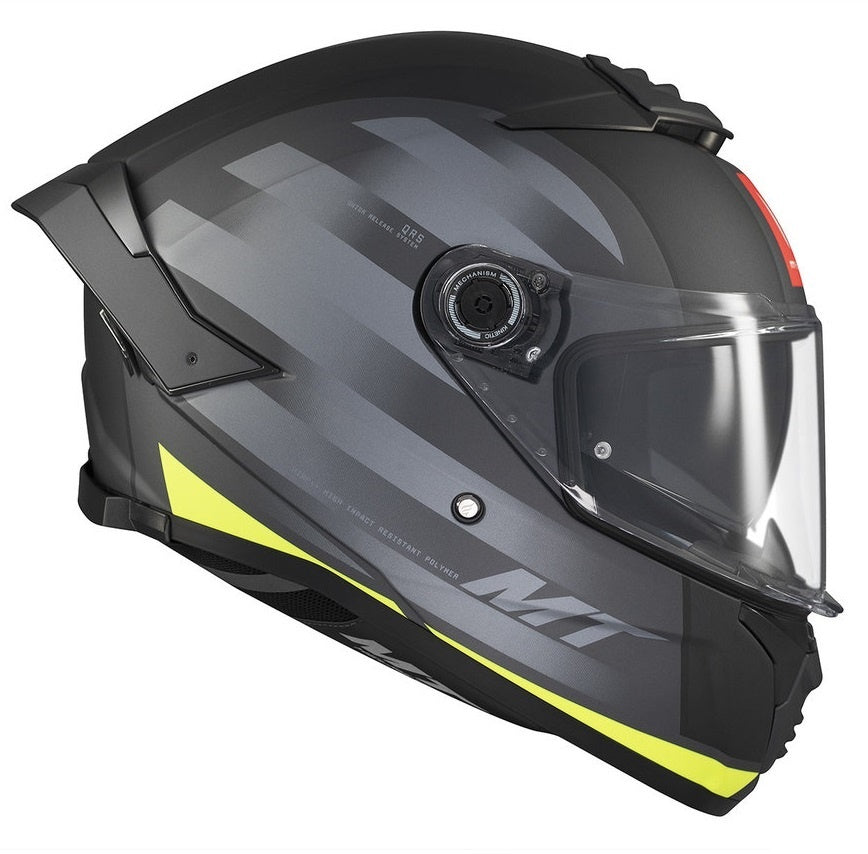 Casca integrala MT Thunder 4 SV Treads D3 galben fluor mat (ochelari soare integrati)