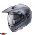Casca modulabila (flip-up)/adventure Caberg model Tourmax X SV gun metal (titanium) mat Pinlock ready - lentila Pinlock inclusa