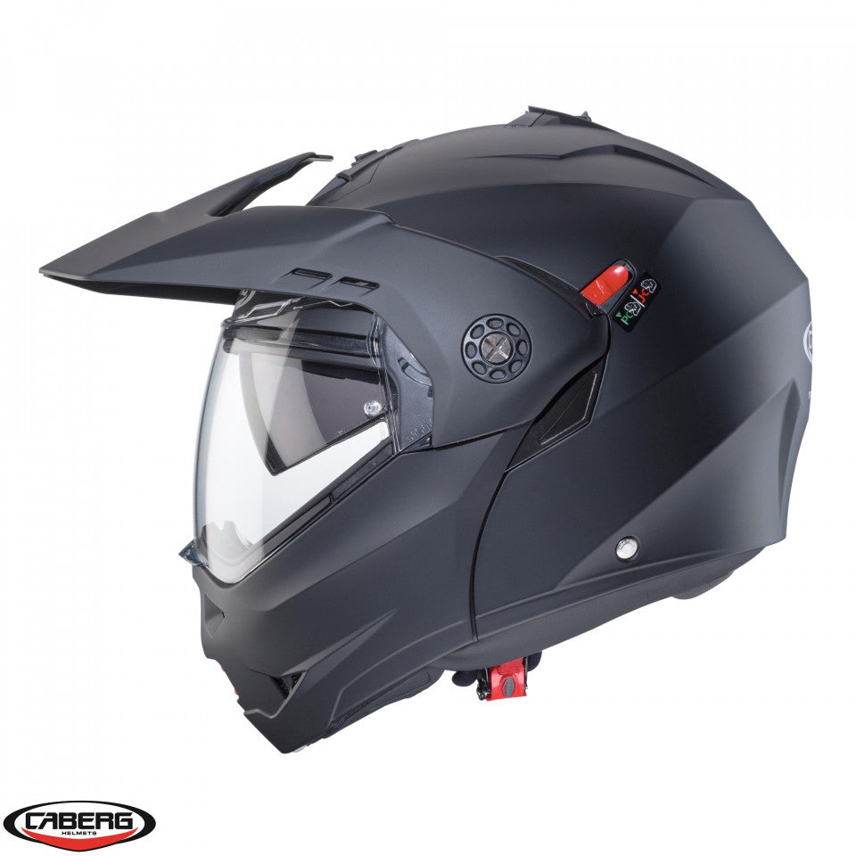 Casca modulabila (flip-up)/adventure Caberg model Tourmax X SV negru mat Pinlock ready - lentila Pinlock inclusa
