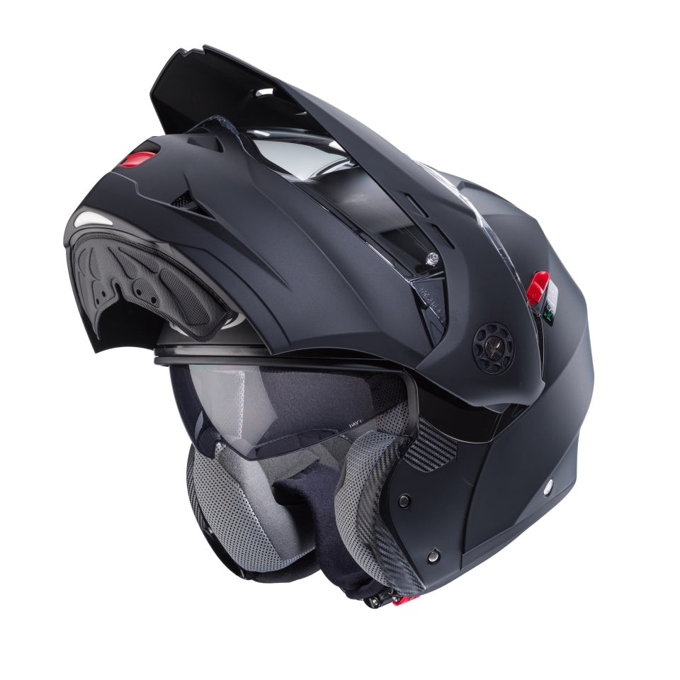 Casca modulabila (flip-up)/adventure Caberg model Tourmax X SV negru mat Pinlock ready - lentila Pinlock inclusa