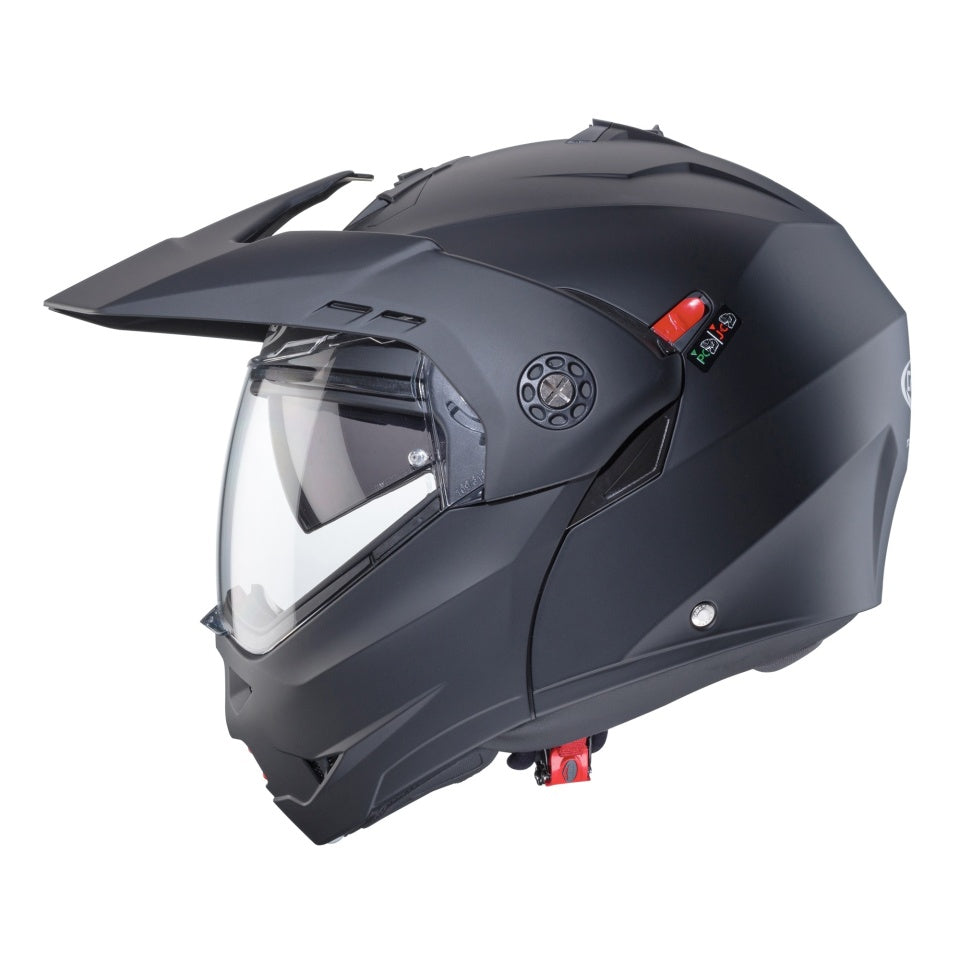 Casca modulabila (flip-up)/adventure Caberg model Tourmax X SV negru mat Pinlock ready - lentila Pinlock inclusa