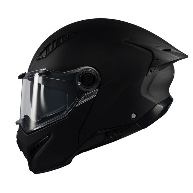 Casca modulabila (flip-up) Axxis GhostFighter SV A1 negru mat (ochelari soare integrati) – tip viziera: MT-V-36