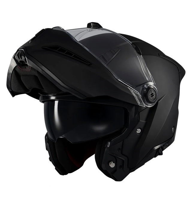 Casca modulabila (flip-up) Axxis GhostFighter SV A1 negru mat (ochelari soare integrati) – tip viziera: MT-V-36