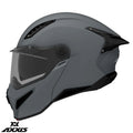 Casca modulabila (flip-up) Axxis GhostFighter SV A12 titanium mat (ochelari soare integrati) – tip viziera: MT-V-36