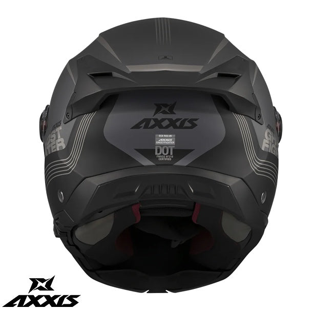 Casca modulabila (flip-up) Axxis GhostFighter SV Bitone C12 gri mat (ochelari soare integrati) – tip viziera: MT-V-36