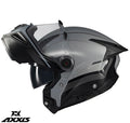 Casca modulabila (flip-up) Axxis GhostFighter SV Bitone C2 negru/gri lucios (ochelari soare integrati) – tip viziera: MT-V-36