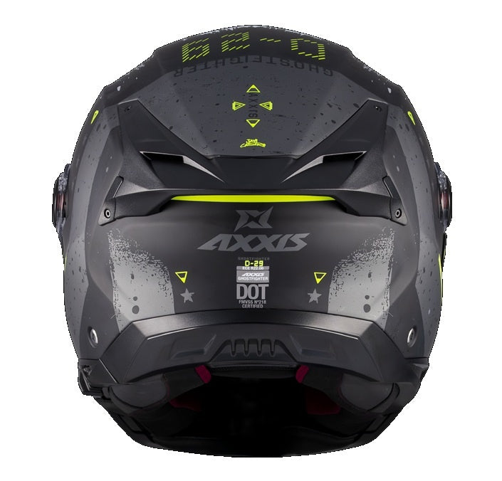 Casca modulabila (flip-up) Axxis GhostFighter SV D29 B2 gri mat (ochelari soare integrati) Pinlock Ready – tip viziera: MT-V-36