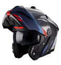 Casca modulabila (flip-up) Axxis GhostFighter SV Sleek B7 albastru mat (ochelari soare integrati) Pinlock Ready – tip viziera: MT-V-36
