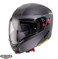 Casca modulabila (flip-up) Caberg Horus X Ray L6 negru/gri/galben fluor mat Pinlock ready - lentila Pinlock inclusa