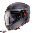 Casca modulabila (flip-up) Caberg Horus X Ray L9 negru/gri/fuchsia (roz) mat Pinlock ready - lentila Pinlock inclusa