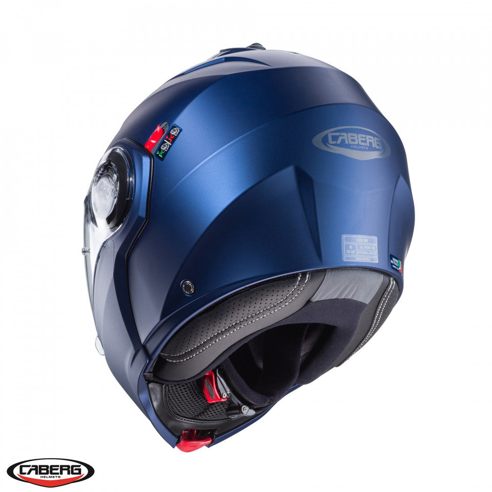 Casca modulabila (flip-up) Caberg model Duke Evo SV albastru mat Yama Pinlock ready - lentila Pinlock inclusa