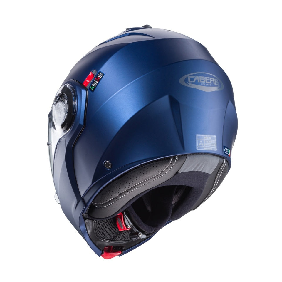 Casca modulabila (flip-up) Caberg model Duke Evo SV albastru mat Yama Pinlock ready - lentila Pinlock inclusa