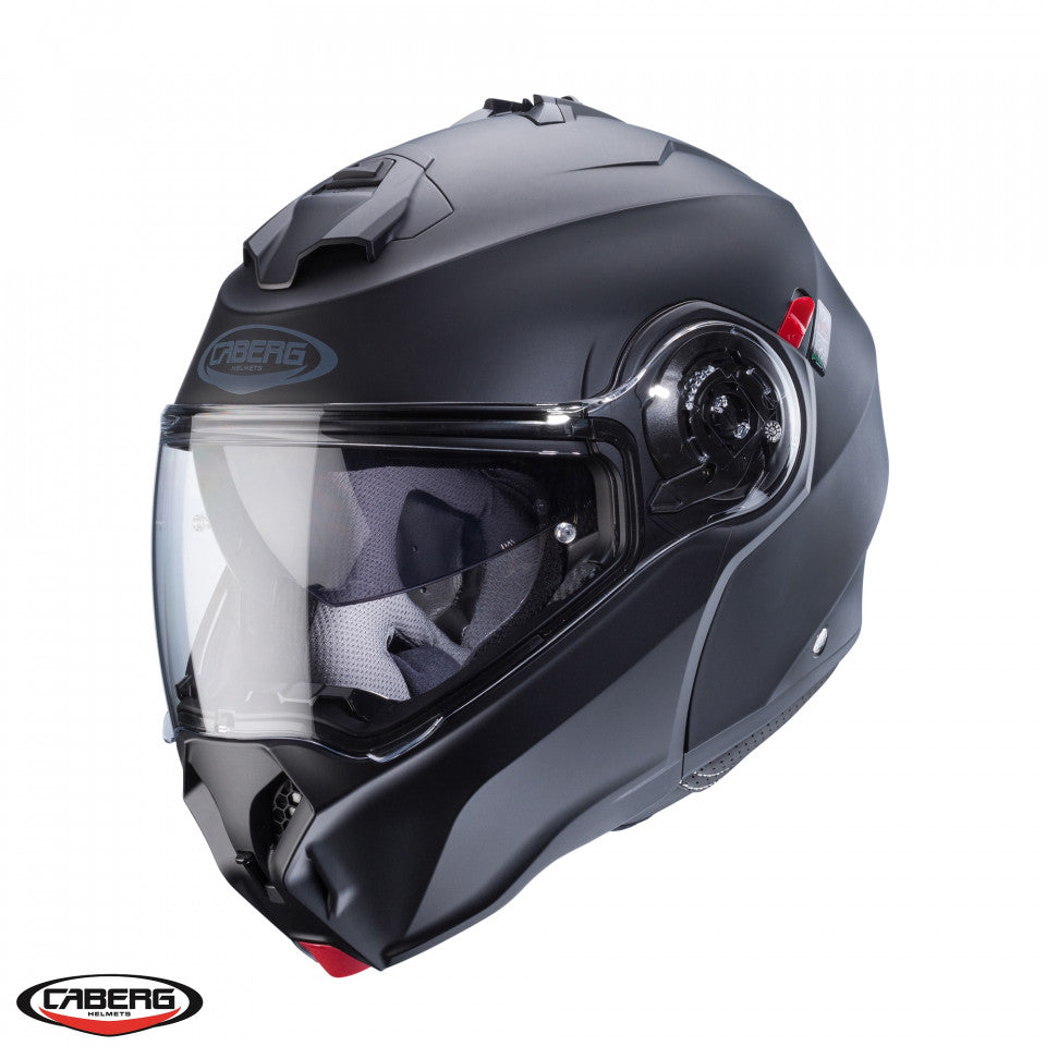 Casca modulabila (flip-up) Caberg model Duke Evo SV negru mat Pinlock ready - lentila Pinlock inclusa