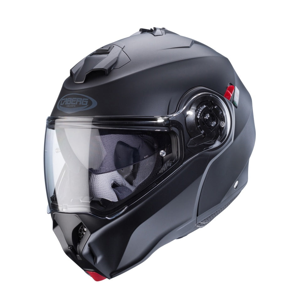 Casca modulabila (flip-up) Caberg model Duke Evo SV negru mat Pinlock ready - lentila Pinlock inclusa