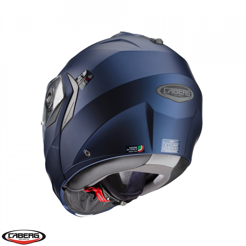 Casca modulabila (flip-up) Caberg model Duke X SV albastru mat Yama Pinlock ready - lentila Pinlock inclusa