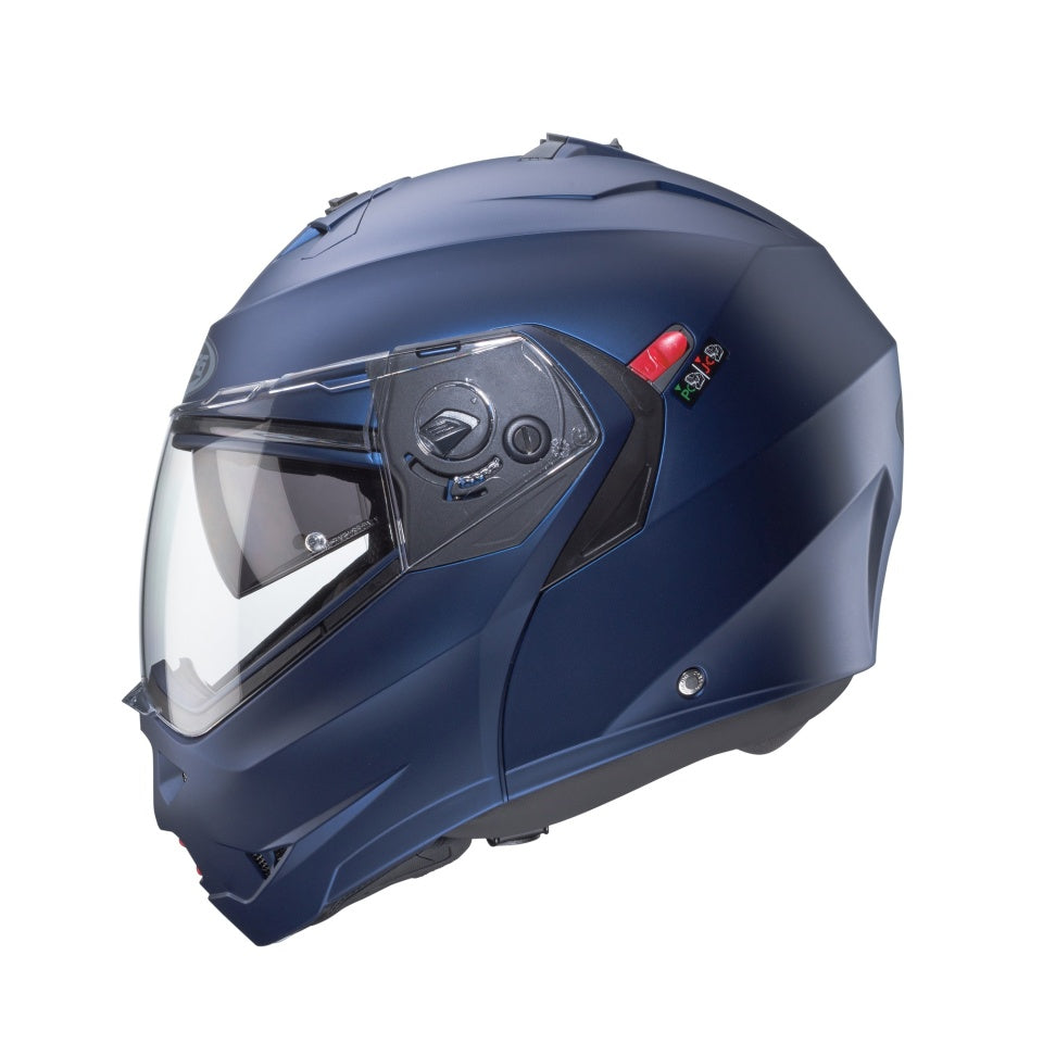 Casca modulabila (flip-up) Caberg model Duke X SV albastru mat Yama Pinlock ready - lentila Pinlock inclusa