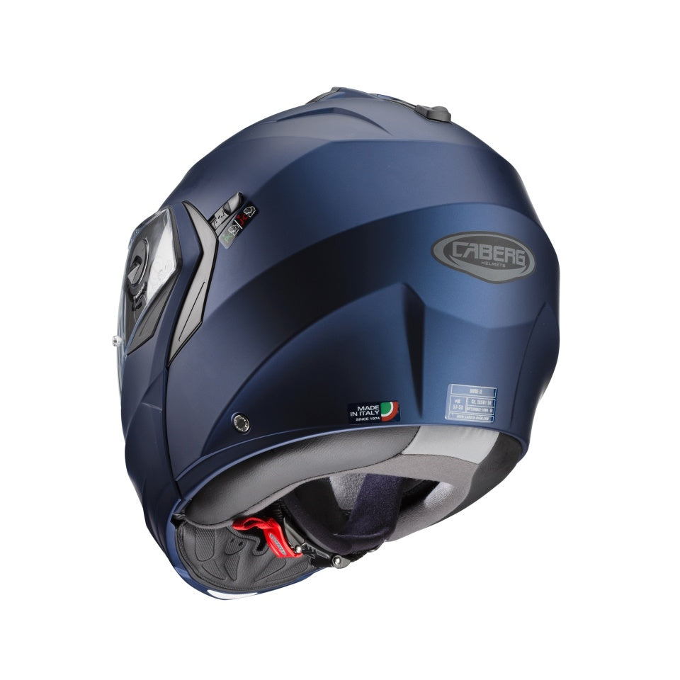 Casca modulabila (flip-up) Caberg model Duke X SV albastru mat Yama Pinlock ready - lentila Pinlock inclusa