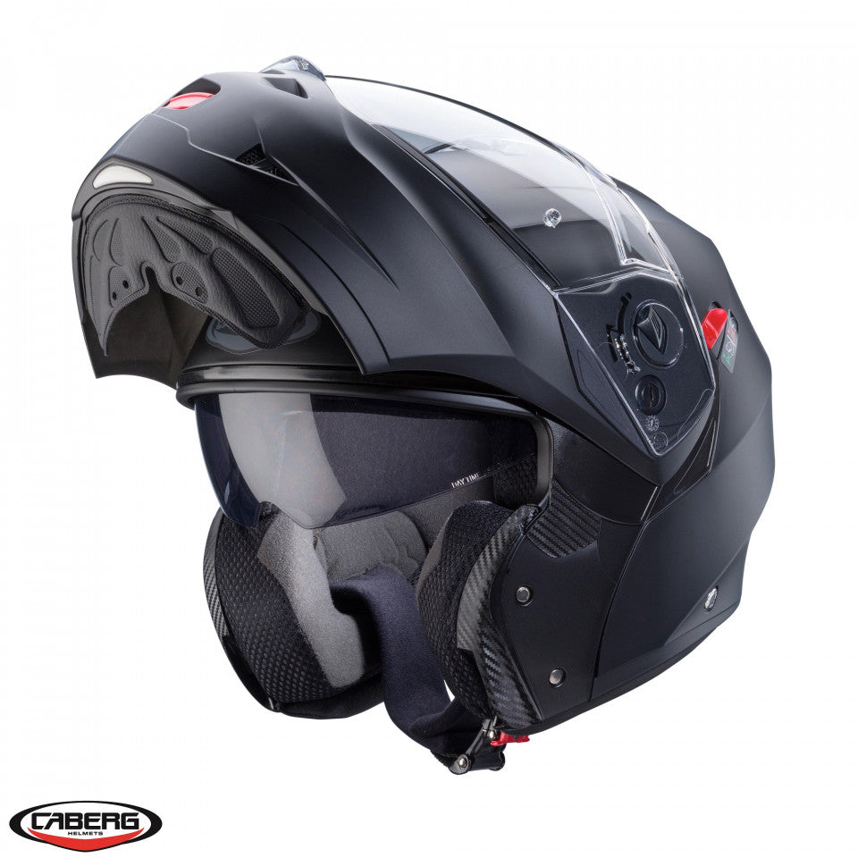 Casca modulabila (flip-up) Caberg model Duke X SV negru mat Pinlock ready - lentila Pinlock inclusa