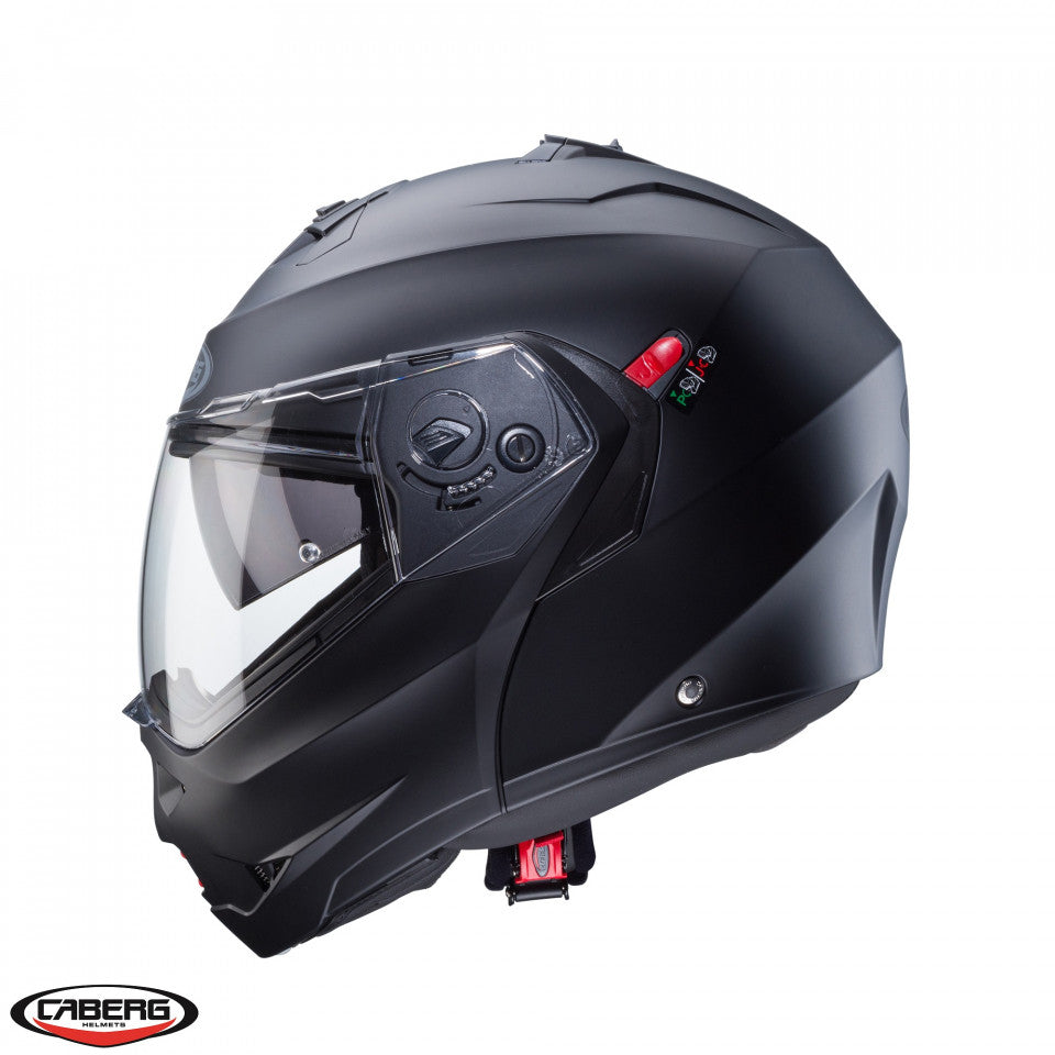 Casca modulabila (flip-up) Caberg model Duke X SV negru mat Pinlock ready - lentila Pinlock inclusa