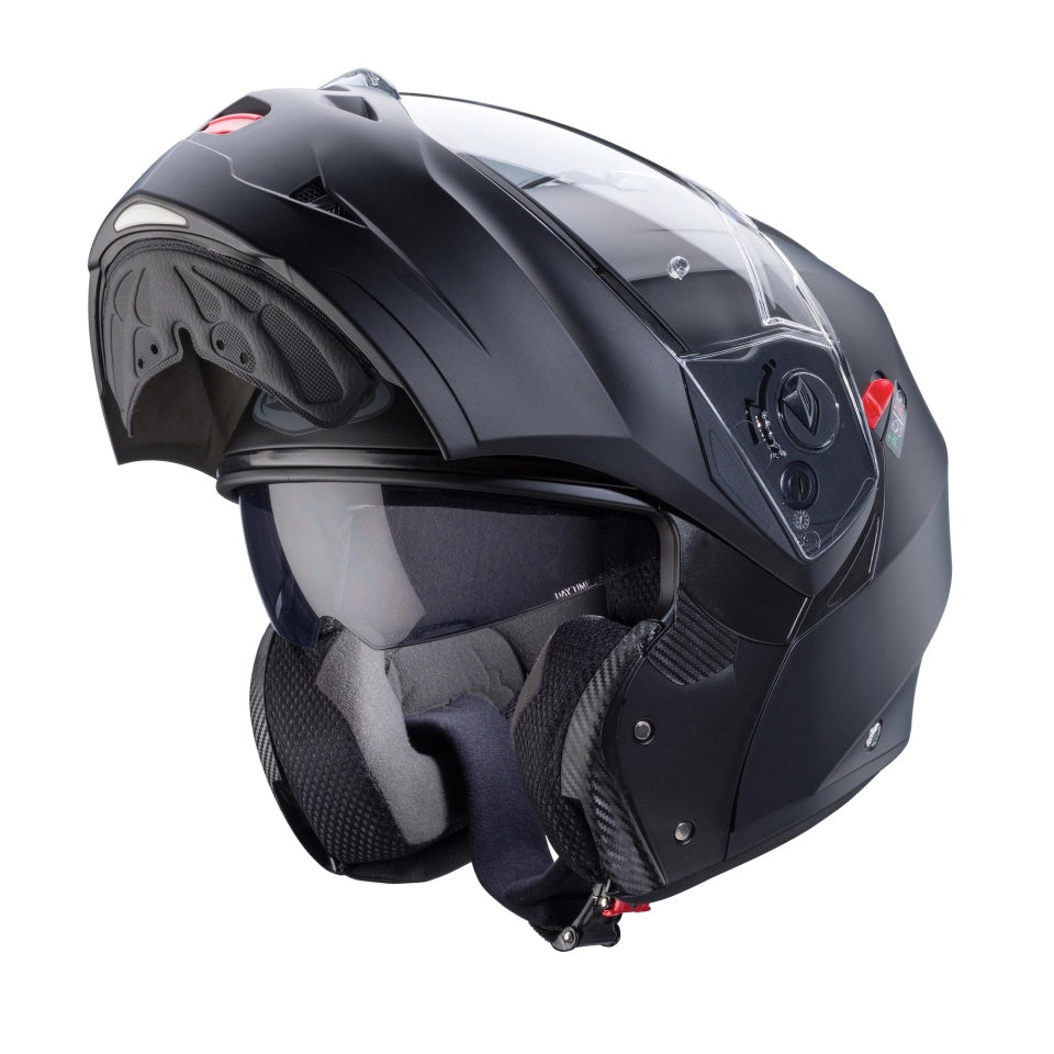 Casca modulabila (flip-up) Caberg model Duke X SV negru mat Pinlock ready - lentila Pinlock inclusa