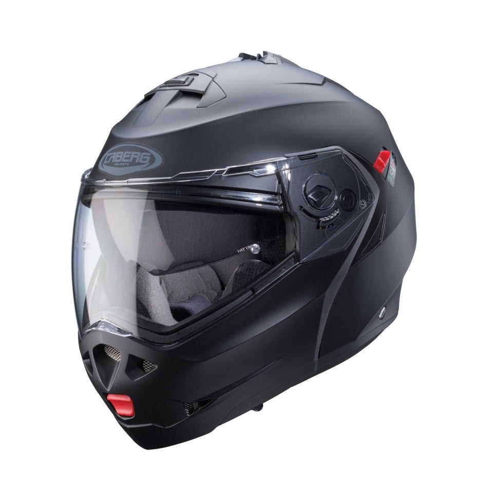 Casca modulabila (flip-up) Caberg model Duke X SV negru mat Pinlock ready - lentila Pinlock inclusa