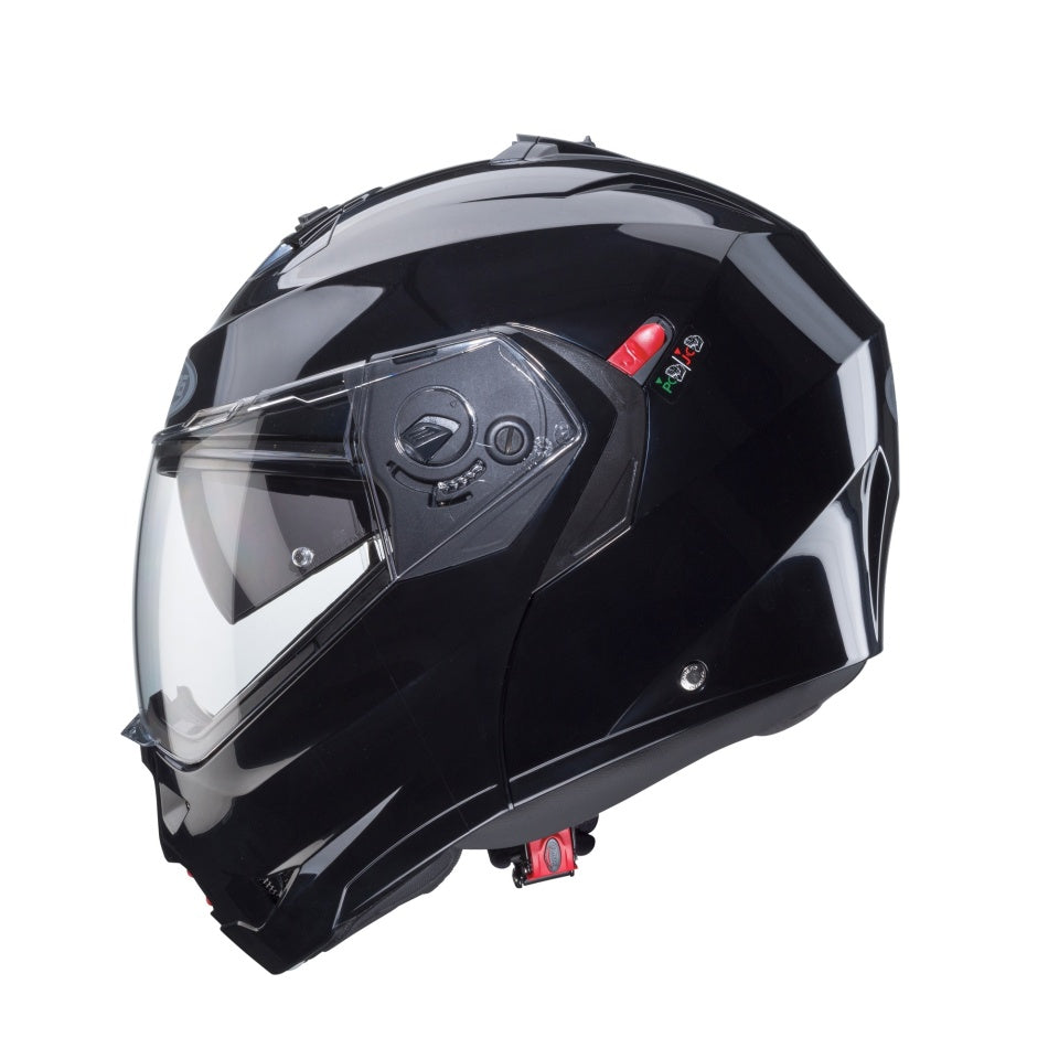 Casca modulabila (flip-up) Caberg model Duke X SV Smart black (negru lucios) Pinlock ready - lentila Pinlock NU este inclusa