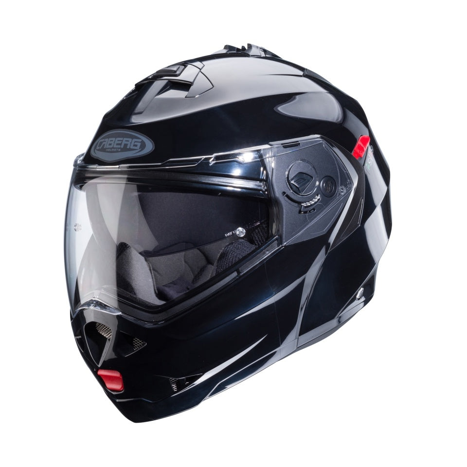 Casca modulabila (flip-up) Caberg model Duke X SV Smart black (negru lucios) Pinlock ready - lentila Pinlock NU este inclusa