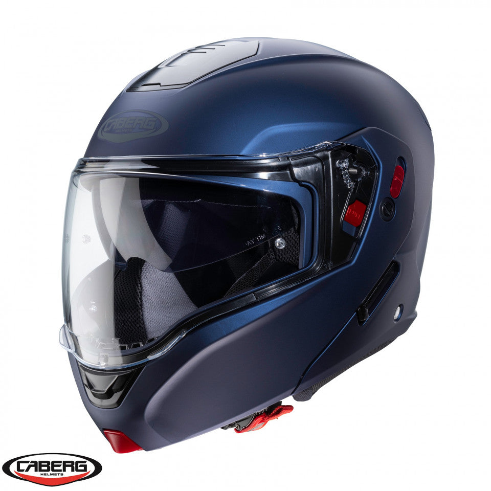 Casca modulabila (flip-up) Caberg model Horus X albastru mat Pinlock ready - lentila Pinlock inclusa