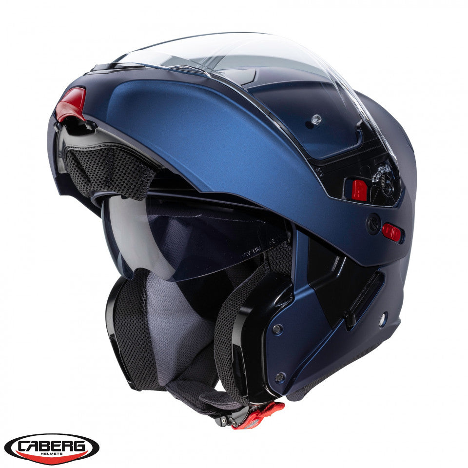 Casca modulabila (flip-up) Caberg model Horus X albastru mat Pinlock ready - lentila Pinlock inclusa